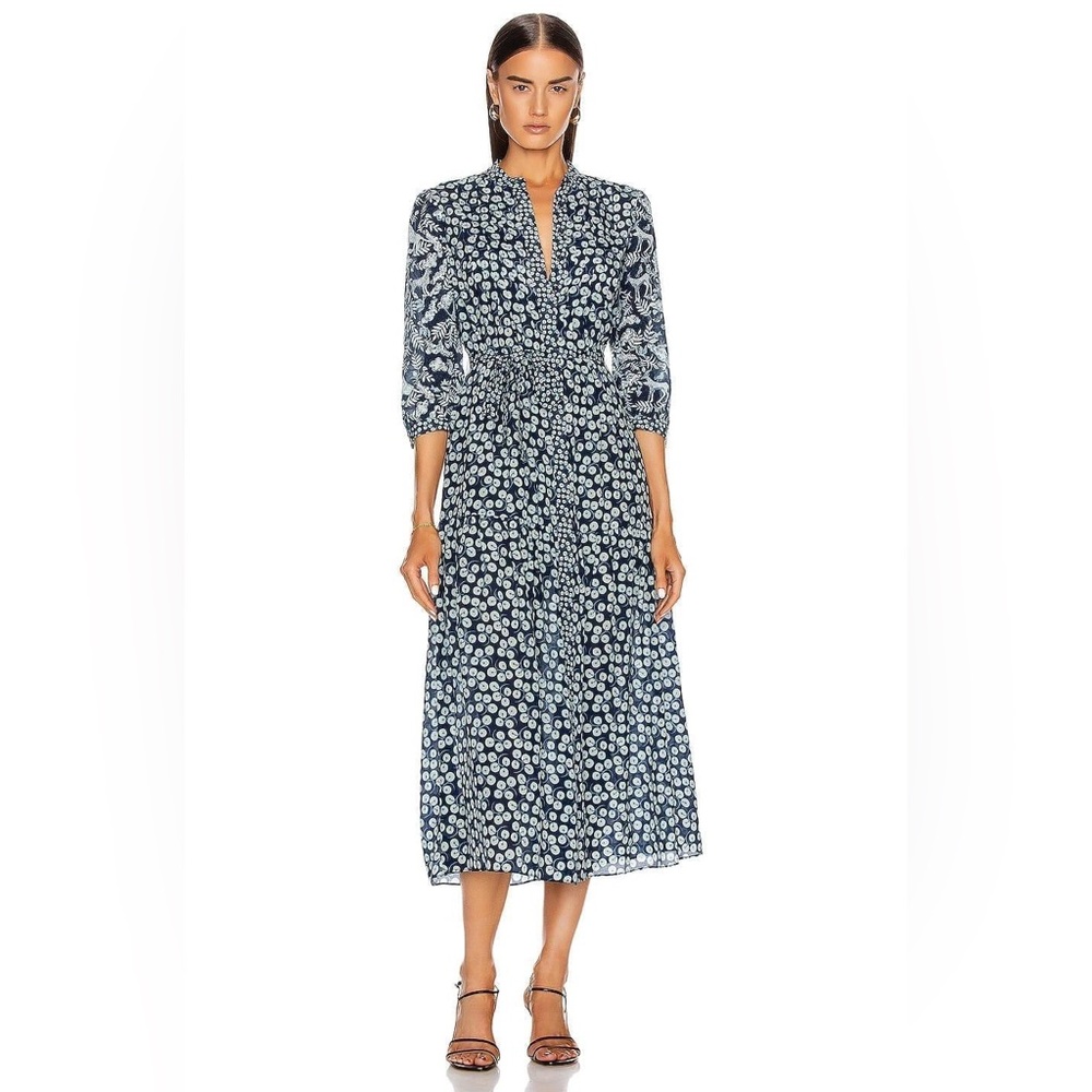 Saloni printed maxi dress